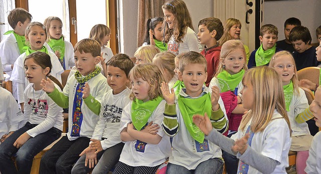 Viel Freude hatten die Hllsteiner Kin...iszeichen Eigenschaften zugesprochen.   | Foto: Franziska Kapitz