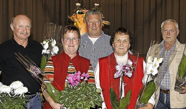 Die Besten der besten Blumenschmcker ...ann, Helena Herzog und Walter Siefert   | Foto: heidi fssel
