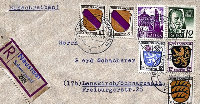 Ein Brief mit der Johann-Peter-Hebel-S...oNurRepro>Elmar Vogt</BZ-FotoNurRepro>  | Foto: ZVG