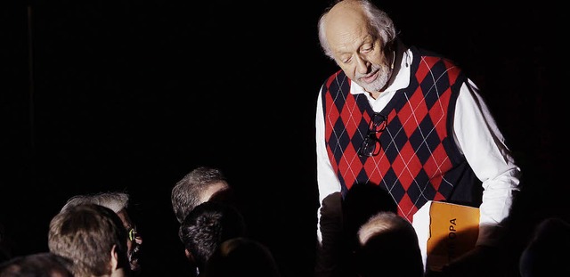 Karl Dall (72) als Der Opa auf der Bhne  | Foto: Patrik Mller