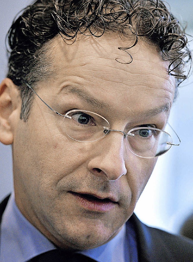 Der Niederlnder Jeroen Dijsselbloem m...die Reformen in Euroland voranbringen.  | Foto: AFP