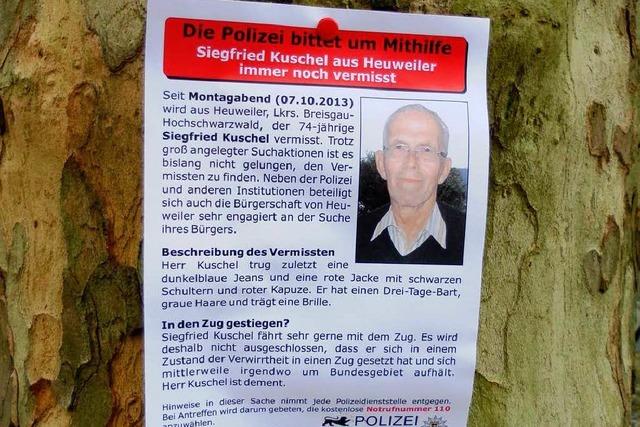 Siegfried Kuschel bleibt vermisst – Familie gibt Hoffnung nicht auf