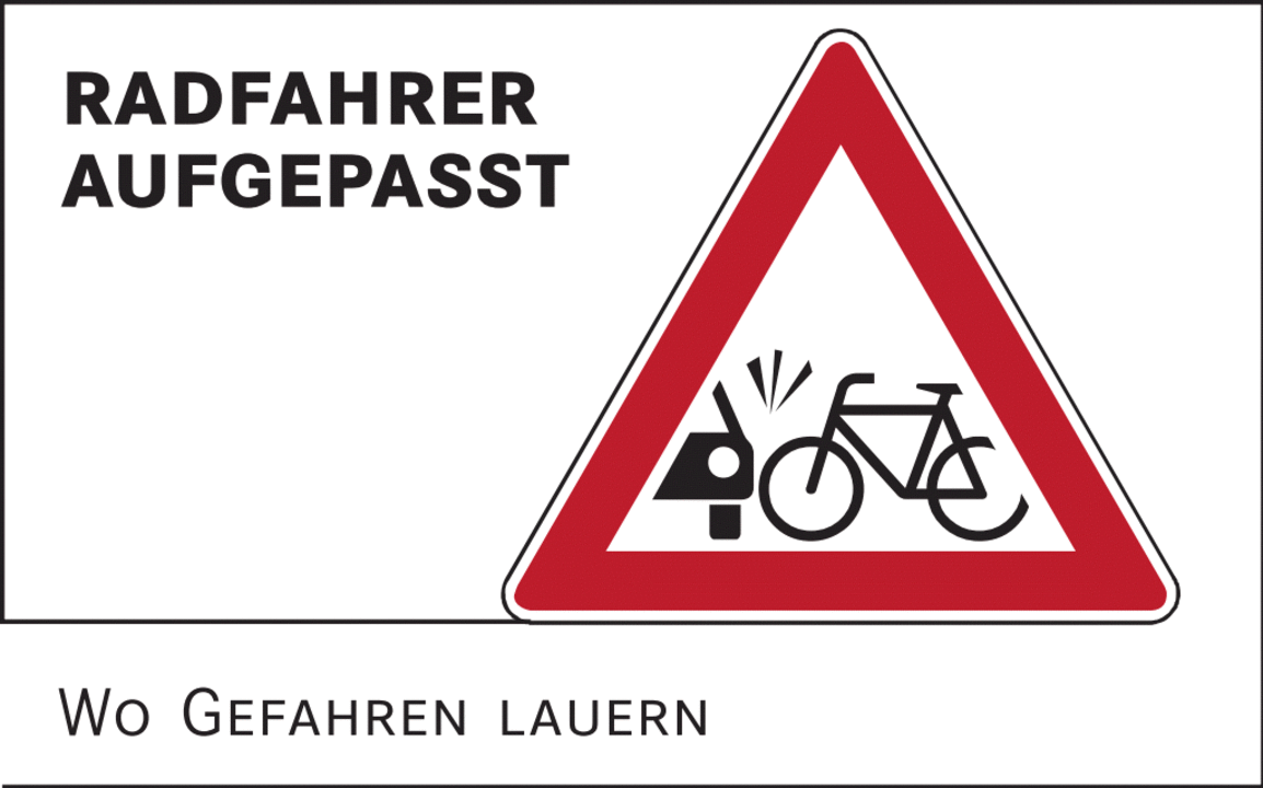 Vorfahrt-Achten-Schild, das mehr verspricht, als hält ...