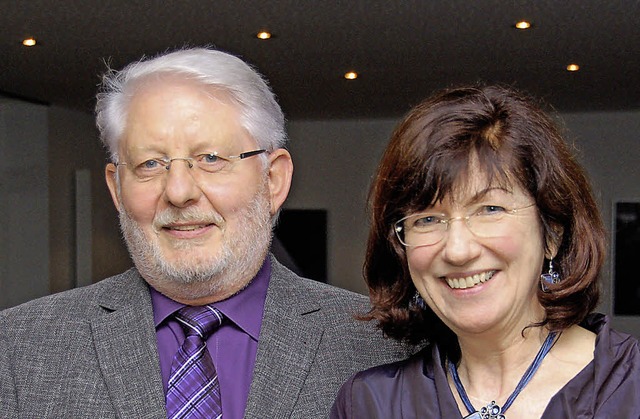 Roland Rehmann mit der neuen Stellvertreterin Ulla Steiner   | Foto: w. beck