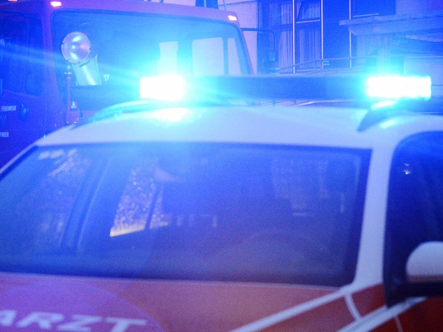 Der ble Scherz eines &#8222;Spavorge...gskrfte und Polizei zu einem Einsatz.  | Foto: dapd