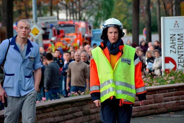 Fotos: Bombendrohung gegen den Marktkauf in Weil-Friedlingen