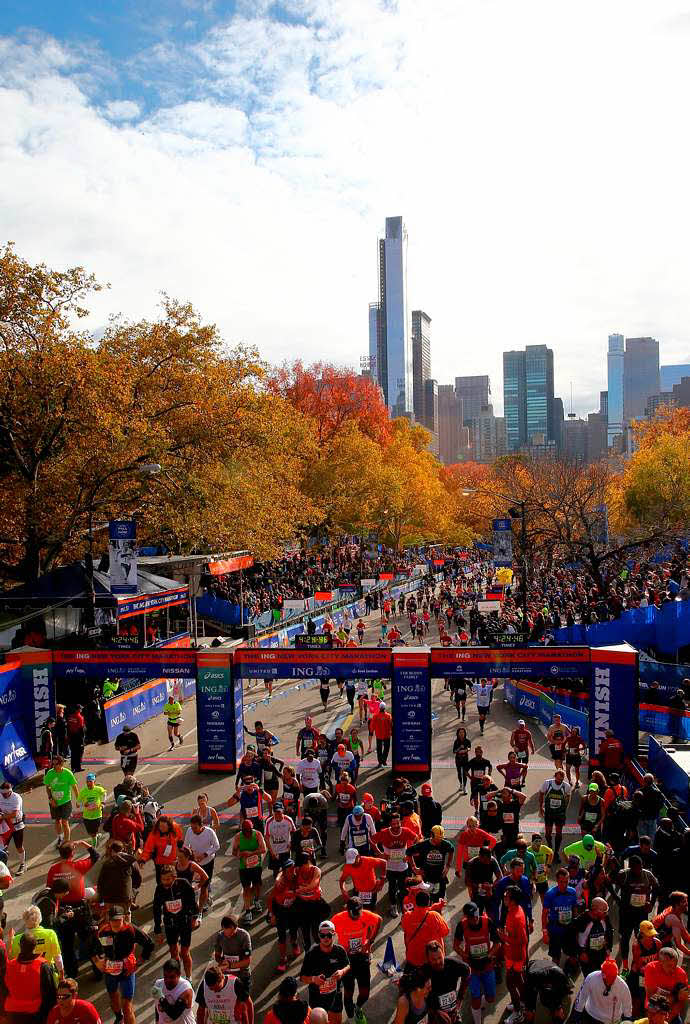 50.740 Lufer waren beim New York Marathon unterwegs.