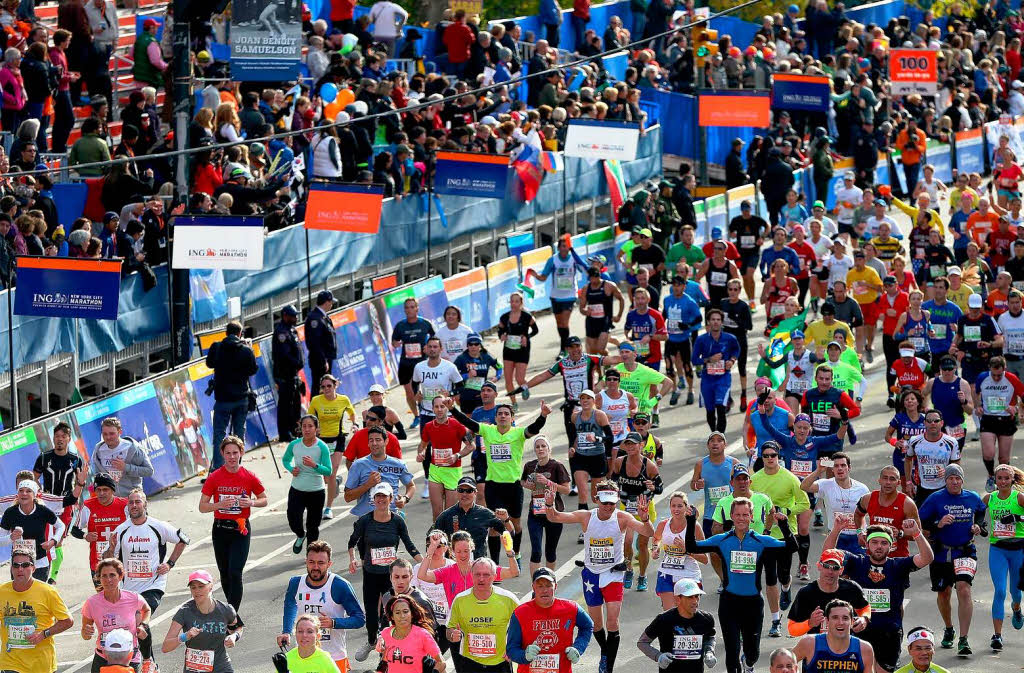 50.740 Lufer waren beim New York Marathon unterwegs.