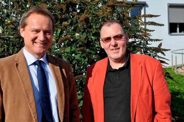 Berthold Bock (rechts) ist  Leiter des...an Siebenhaar leitet den Frderverein.  | Foto: Kai Kricheldorff