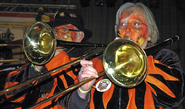 Die Gugge-Brass-Band Murg wird am Sams...ch ordentlich in ihre Posaunen blasen.  | Foto: brigitte chymo