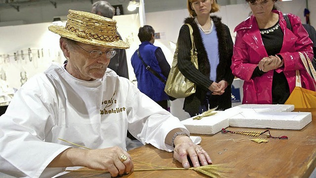 Auch seltenes und altes Handwerk gibt ...der Basler Herbstwarenmesse zu sehen.   | Foto: Herbstwarenmesse, MCH Messe Schweiz (Basel) AG