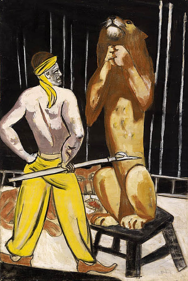 Max Beckmanns &#8222;Lwenbndiger&#8220; wurde von Gurlitt verkauft.   | Foto: bz