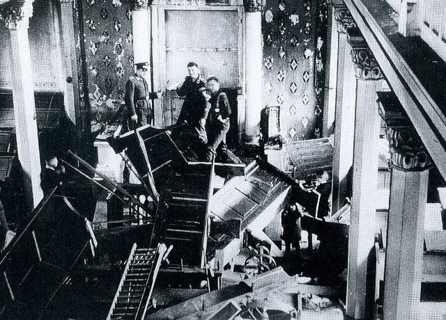 Die zerstrte Einrichtung der Kippenheimer Synagoge.  | Foto: privat