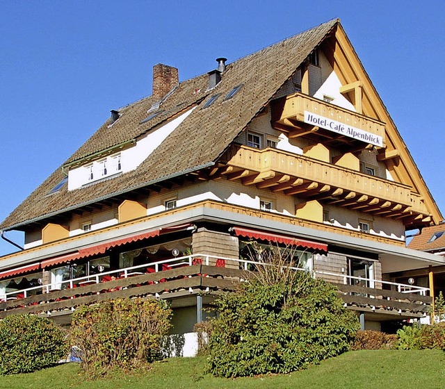 Das Hotel-Caf Alpenblick im Lenzkirch... als Tagungsort weiter gefhrt werden.  | Foto: Horst A. Bss