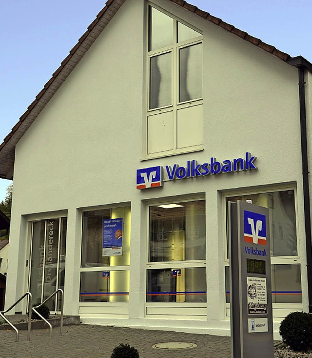 Die Volksbank-Filiale in Inzlingen nach dem Umbau   | Foto: zvg