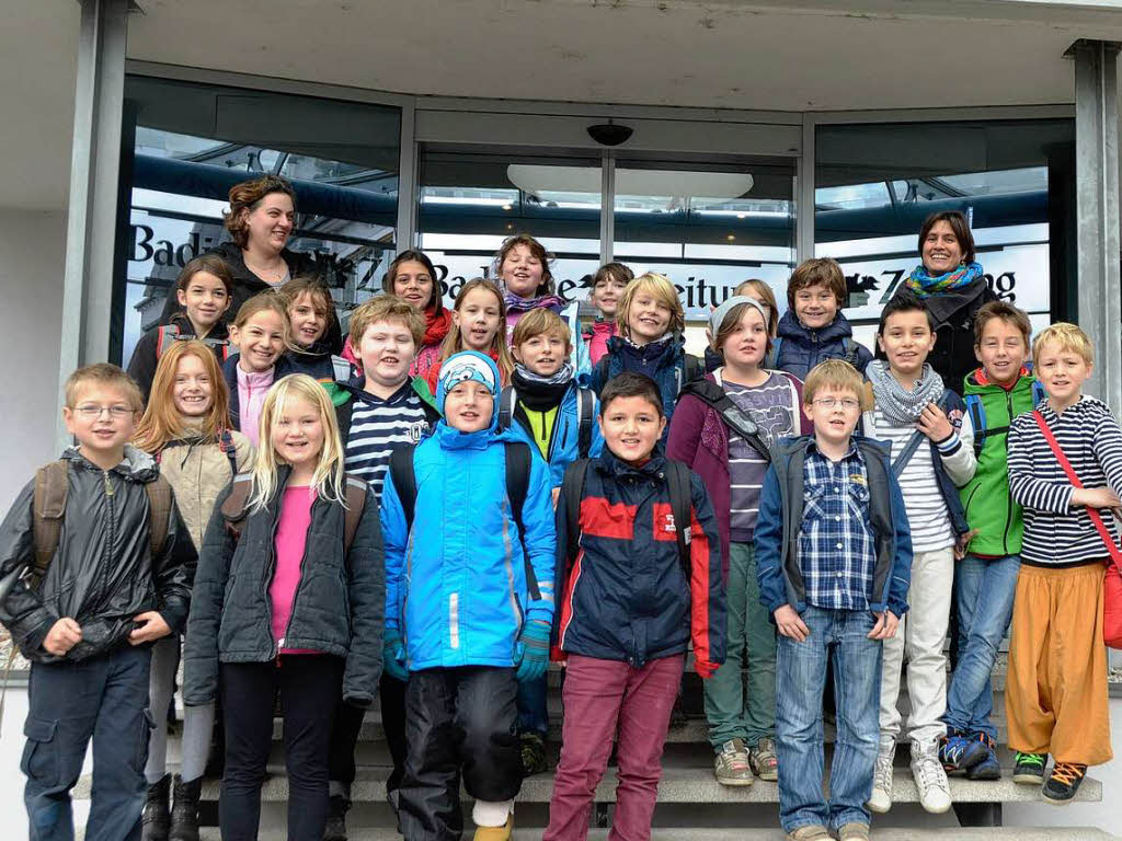 Die Klasse 4c der Michael-Friedrich-Wild Grundschule aus Müllheim mit ihrer Lehrerin Christina Abing. Die Klasse 4c der Michael-Friedrich-Wild Grundschule aus Müllheim mit ihrer Lehrerin Christina Abing.