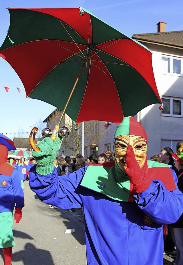 Die Oberwindemer Spitzbue laden im Februar 2014 zum Narrentreffen ein.  | Foto: Archivfoto: Daniel Fleig