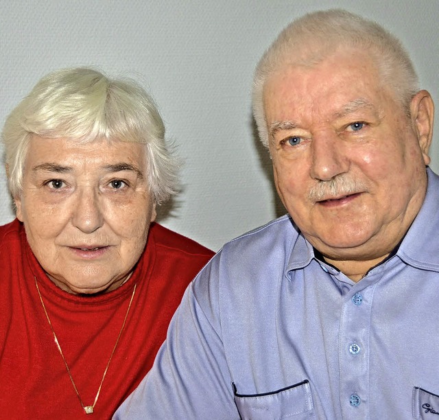 Knigschaffhausen. Knnen  heute golde...eiern, Marliese und Dietmar Schmeier.  | Foto: Roland Vitt