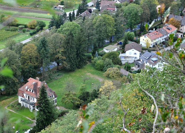 Zwischen der Villa Dornrschen (links)... Dieser Plan stt nun auf Widerstand.  | Foto: Rainer Ruther