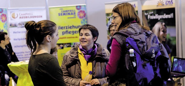 Informieren, beraten, begeistern: Die ...tierung in beruflichen Fragen bieten.   | Foto: Veranstalter