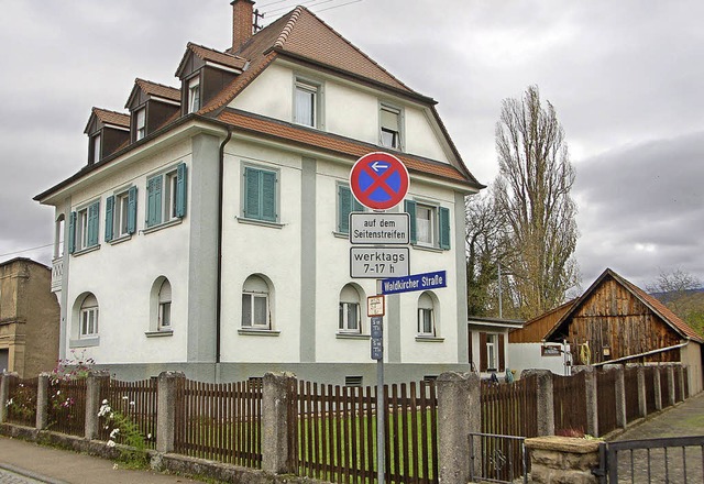 Das stattliche Haus an der Waldkircher...n Steinbruch auf dem Raiffeisenareal.   | Foto: Frank Kiefer