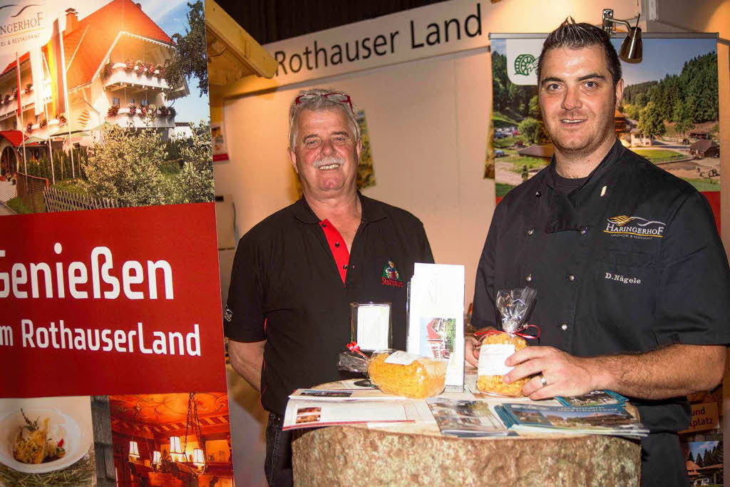 Auf der Plaza Culinaria vertreten war vom Hotel Haringerhof  (von rechts) Dirk und Egon Ngele