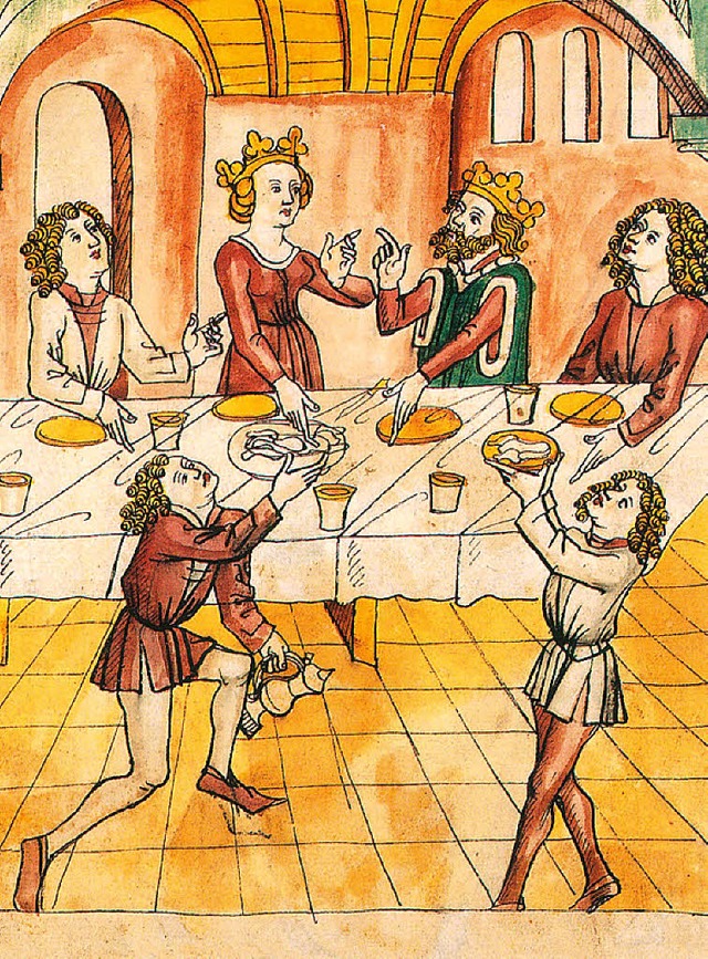 Schon im Mittelalter galten feste Spielregeln beim Essen.   | Foto: BZ