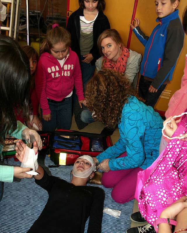 Helfertag fr Schler der Grund- und W...und dem DRK-Ortsverein Gutach-Bleibach  | Foto: Karin Hei