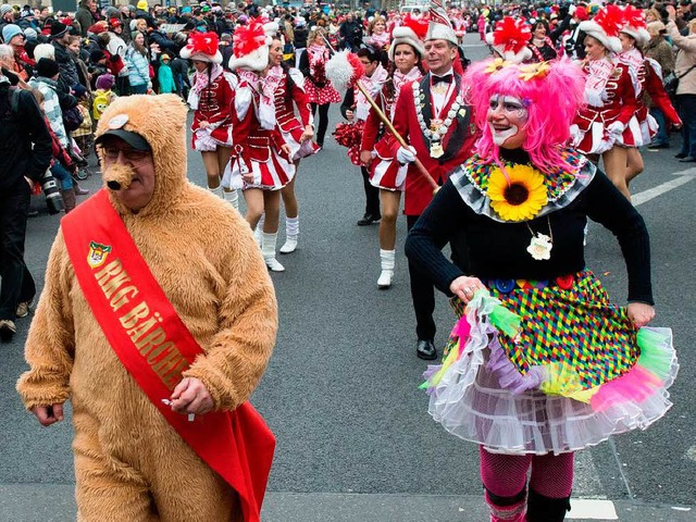 Ein moderner Fastnachts-Umzug.   | Foto: dpa