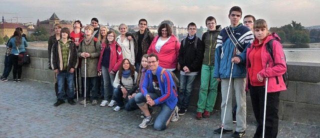 Schler der Waldkircher Sehbehindertenschule besuchten Prag.   | Foto: Schule