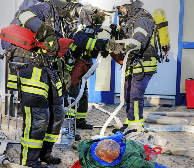 Menschenrettung war Teil  der bung.   | Foto: sandra decoux-kone