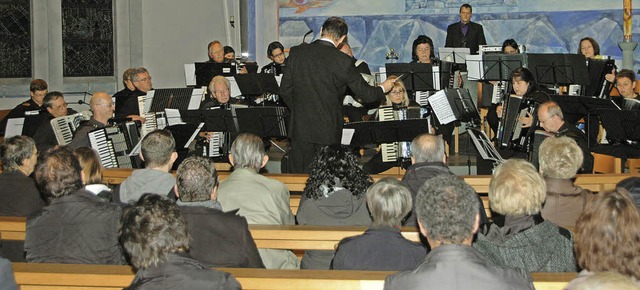 Starker Auftritt: Das Konzert der Akko...inschaft htte mehr Zuhrer verdient.   | Foto: Ounas-Krusel