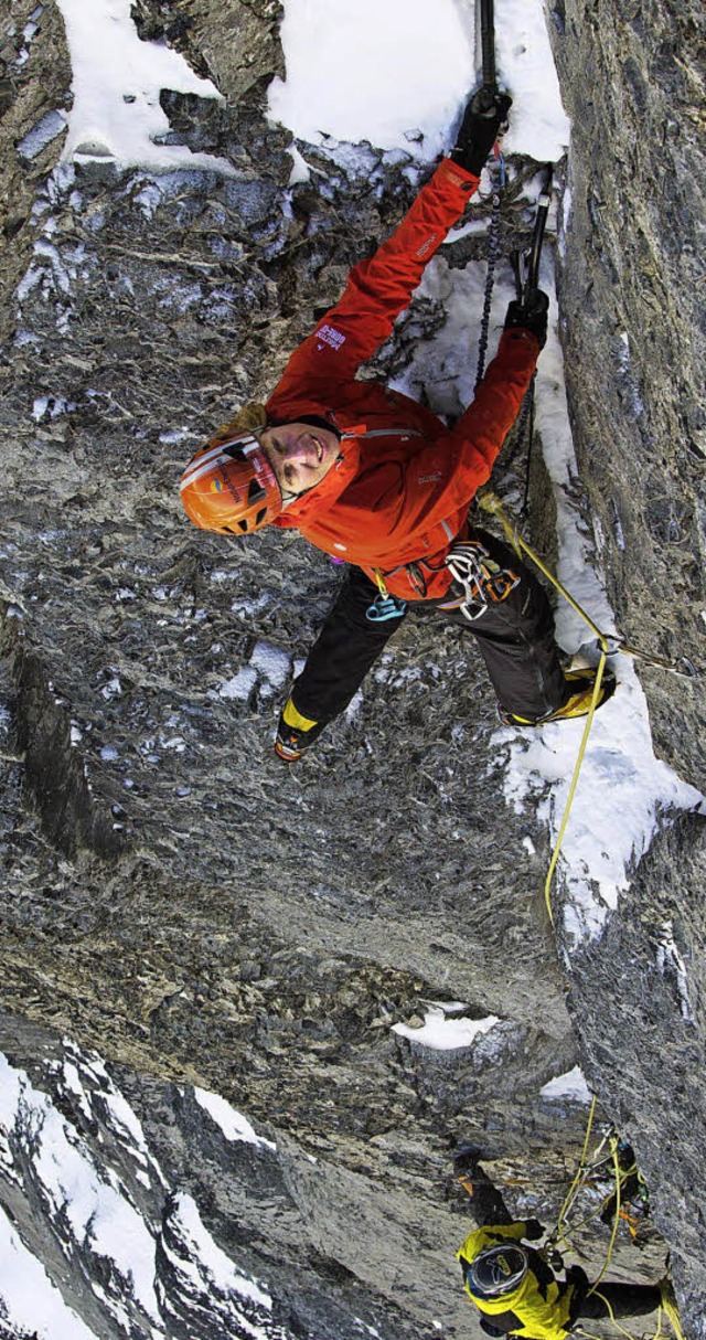 Robert Jasper in der Eiger Nordwand  | Foto: Privat