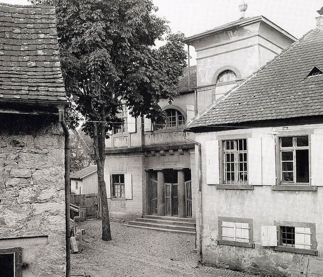 Etwas zurckgesetzt lag die Synagoge d... Im November 1938 wurde sie zerstrt.   | Foto: privat