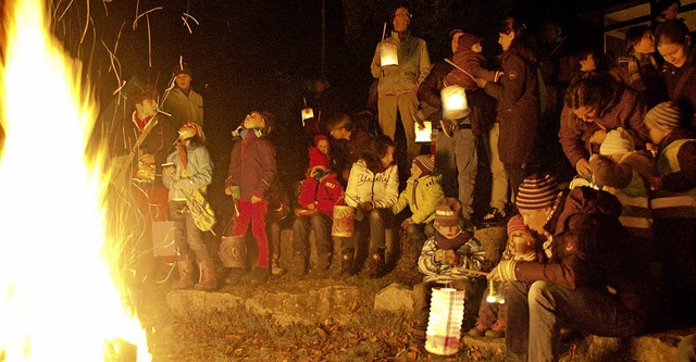 Der Martinsumzug am Abend des 11. Nove...ist in Gundelfingen nicht wegzudenken.  | Foto: Andrea Steinhart