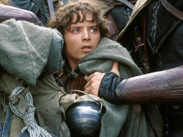 Eijah Wood spielt den Hobbit Frodo in der Herr-der-Ringe-Trilogie.   | Foto: warner bros