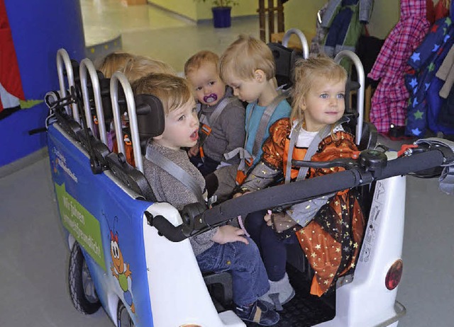 Geschwisterkinder  fahren in der Kita Auggen gnstiger.   | Foto: Sigrid Umiger
