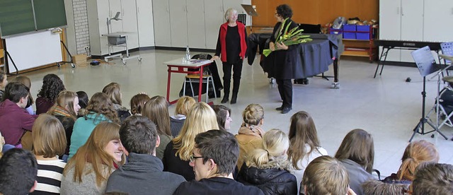 THG-Schler der Oberstufe diskutierten...zit: Vernderungen sind zu schaffen.    | Foto: Nina Marleen Osterod