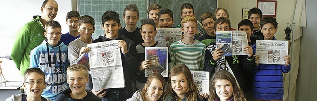 Klasse 8 Hans-Thoma-Schule in Laufenburg  | Foto: bz