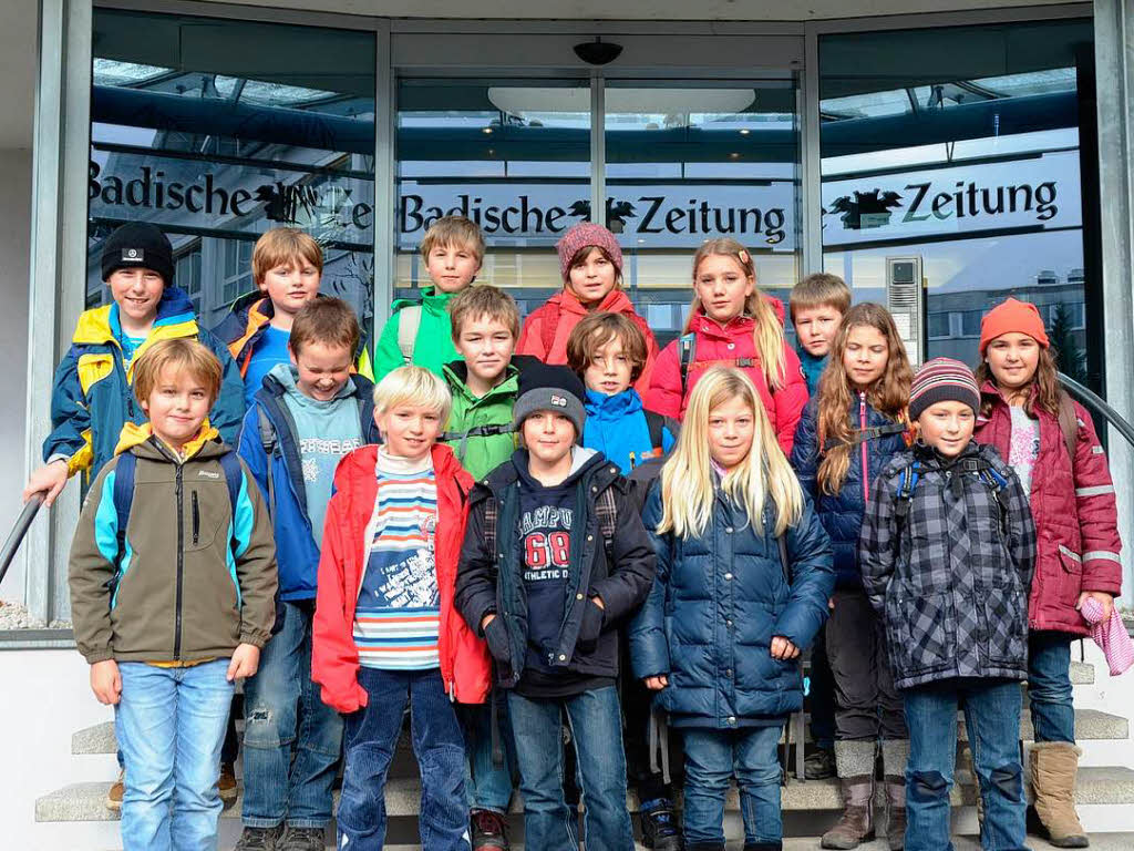 Die Klasse 4 der Grundschule Wiechs aus Schopfheim. Die Klasse 4 der Grundschule Wiechs aus Schopfheim.