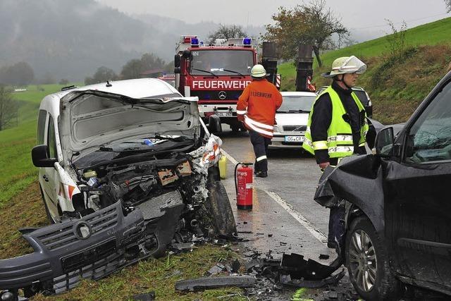 Schwerer Unfall auf B 415 Lahr Richtung Schnberg