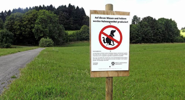 Gerade fr Landwirte, aber auch fr Fa...ses Warnschild steht in Herrischried.   | Foto: adam/model