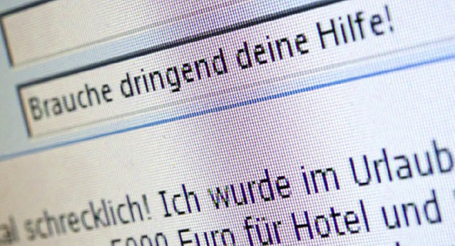 Oft Betrug: Mail-Hilferufe   | Foto: dpa