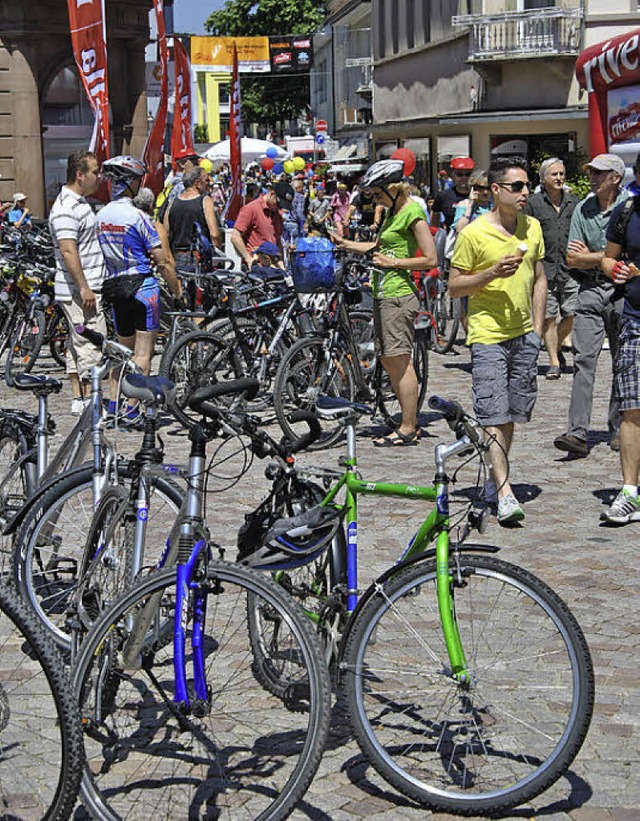 Als fahrradfreundliche Stadt will Brg...8211; und dies nicht nur zum Slow-up.   | Foto: Archivfoto: Fautz