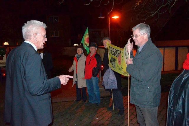 Kretschmann in Emmendingen: Im Dialog mit den Brgern