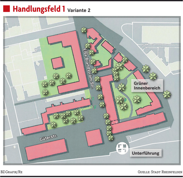 Wie sieht die Innenstadt von Rheinfelden im Jahr 2022 aus