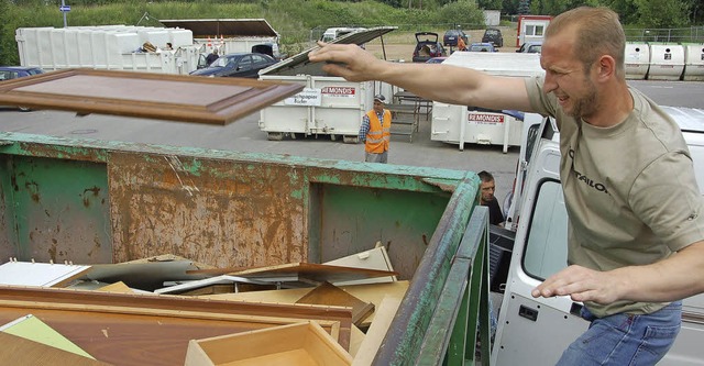 Den meisten Sperrmll bringen die Brger direkt zu den Recyclinghfen.   | Foto: archivfoto: Daniel Gramespacher