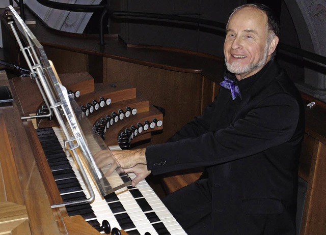 Zum vorletzten Mal war Michael Felix a...kantor in einem Orgelkonzert zu hren.  | Foto: Michael Gottstein