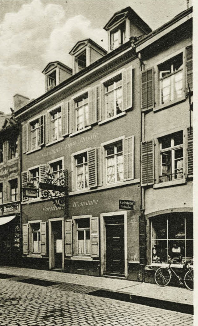 Vom Gasthaus zum Reisebro: Der Neubau...g auch das Nachbargrundstck mit ein.   | Foto: Archiv Manfred Gallo/Ingo Schneider (2)