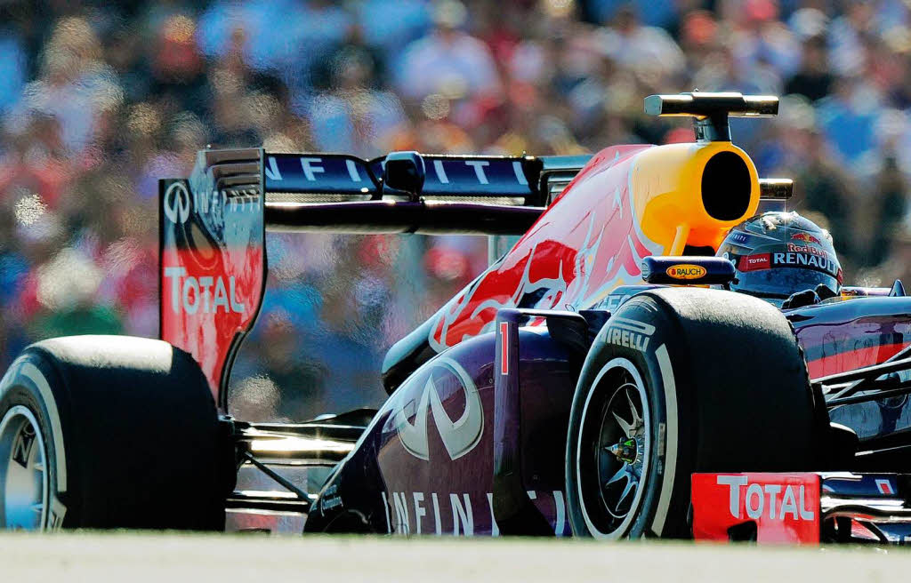 Sebastian Vettel gewinnt beim Groen Preis der USA seinen achten Saisonsieg in Serie.